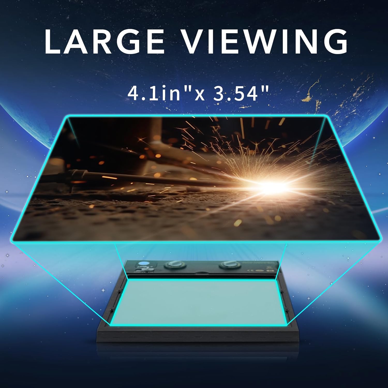 TRQWH Auto Darkening Welding Hood Welding Helmet Solar Powered True Color Welding Mask & Solar Auto Darkening Welding Helmet Lens True Color Technology