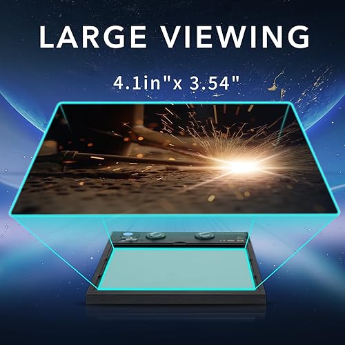 Miniatura 4 de TRQWH Lente de soldadura oscurecimiento automático lente de casco de soldadura, tecnología de color verdadero con 4 sensores de arco, rango de