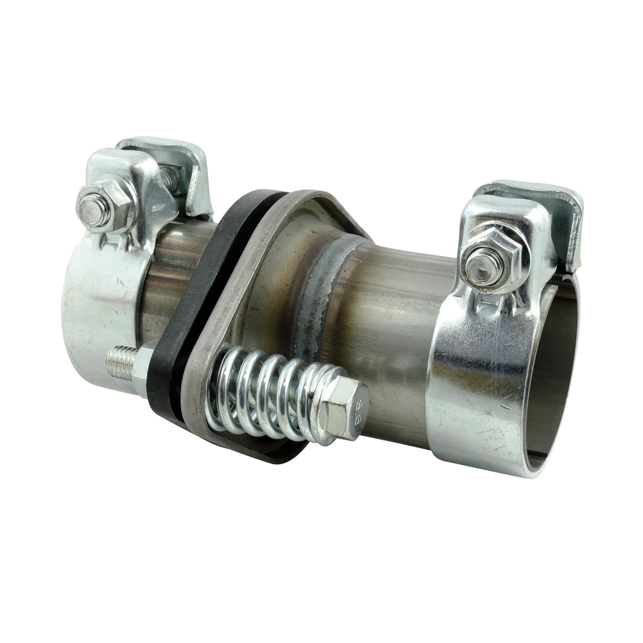 Auspuff Reparatursatz Flanschset Rohrverbinder Kompensator - Mit Schellen 55mm