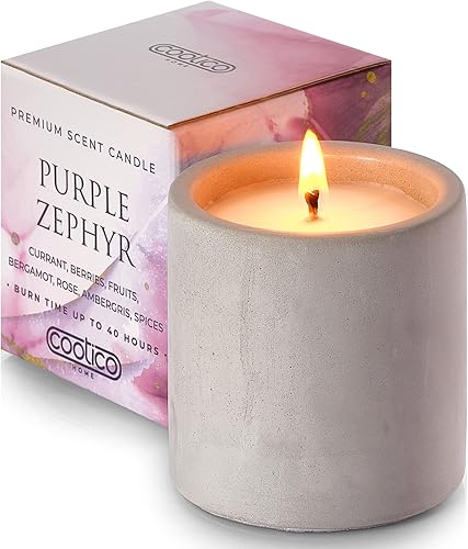 Miniatura 2 de Velas perfumadas para el hogar, vela perfumada de aromaterapia para mujeres, vela de soja totalmente natural no tóxica, regalo en tarro de hormigón,