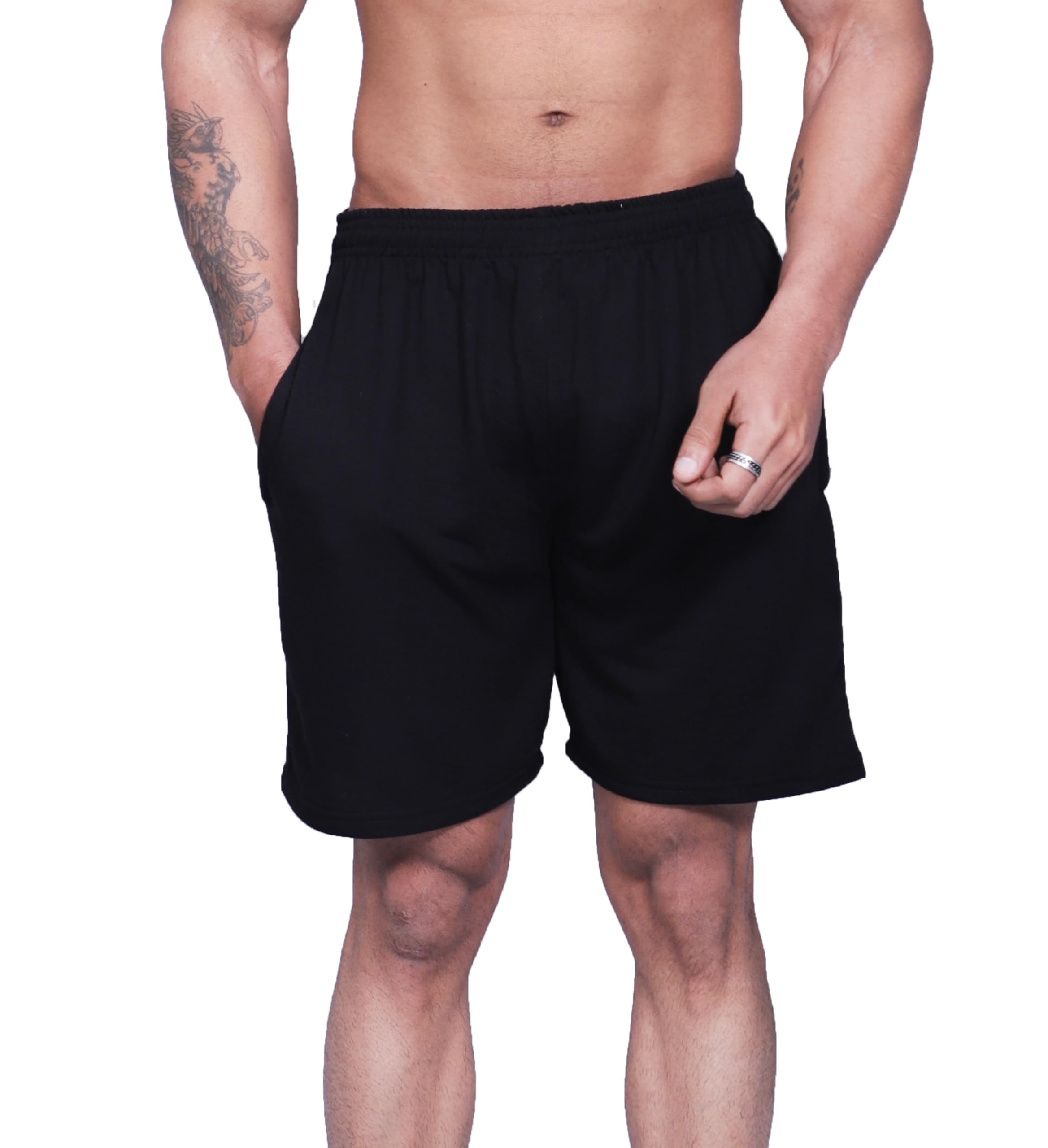 JUHRAFPlus Sizes Men's Cotton Solid Boxer Shorts