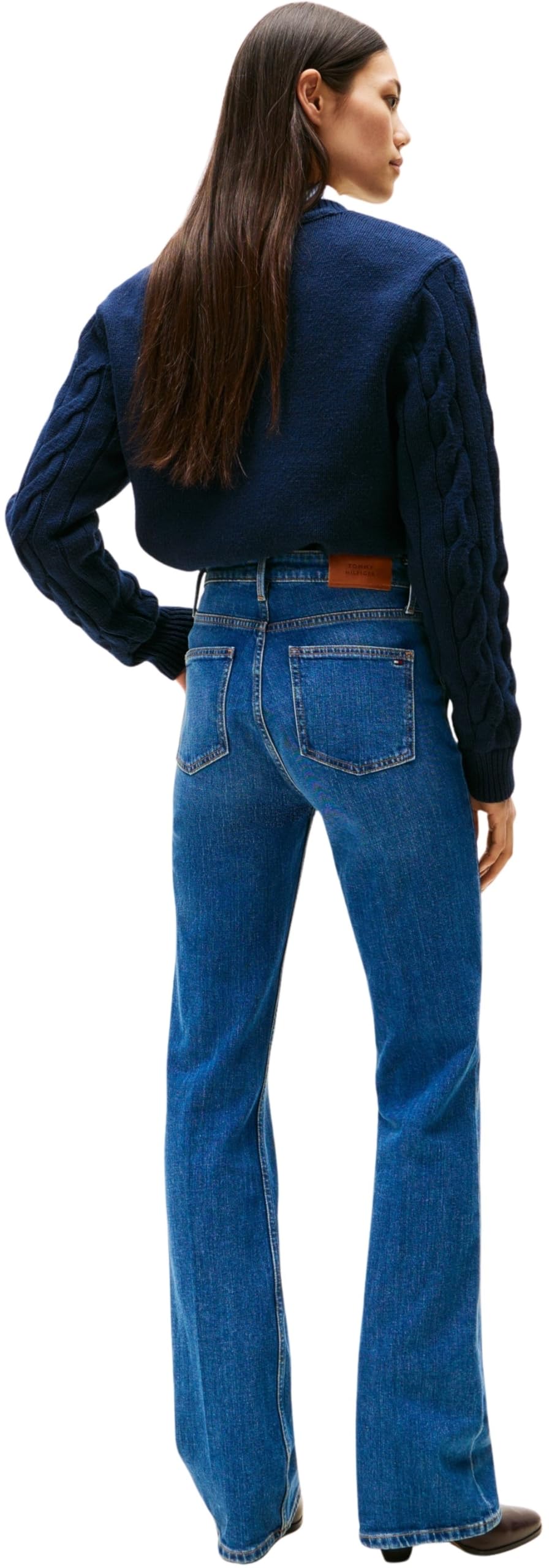 Tommy Hilfiger Vaqueros Mujer FLO Bootcut Talle Alto