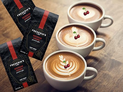 Miniatura 4 de Fredrick's Meijer Michigan Cherry - Café molido  Tostado ligero 100% arábica especial  Set de paquetes