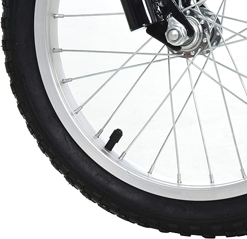 Vista 26 de Aosom Patinete para jóvenes, patinete para adolescentes, manillar ajustable, juguete para niños de 5 años o más, con ruedas inflables delanteras