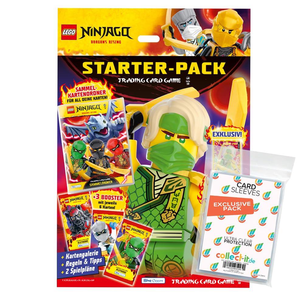 Bundle with Lego Ninjago Series 10 Trading Cards - 1 Starter + Exclusive Collect-it Cases + 2 Limited Cards Lego Star Wars Series 1