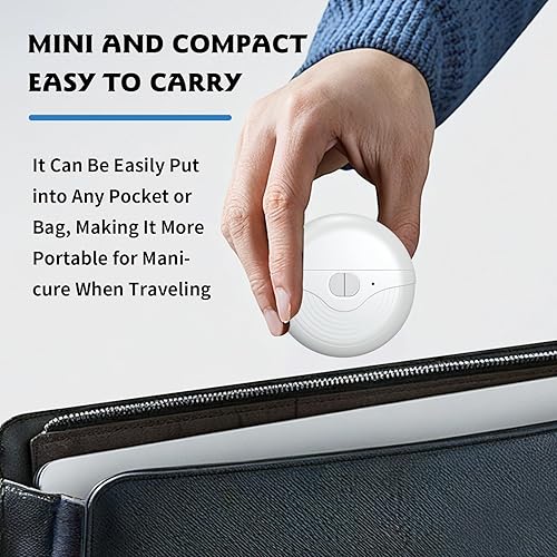 Miniatura 8 de Cortaúñas eléctrico para adultos mayores, 3 velocidades, uñas automáticas de potencia fuerte 2026 con pulidor, recortador de uñas automático 2 en 1