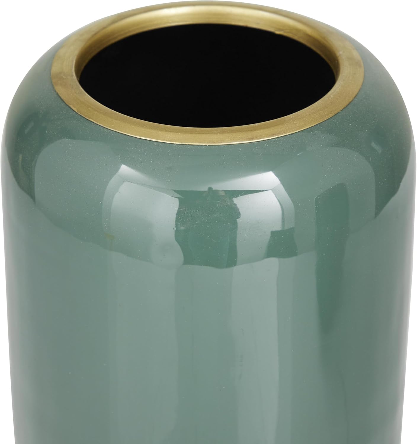 Deco 79 Metal Decorative Vase Centerpiece Vases, Set of 2 Flower Vases for Home Decoration 13", 11"H, Green