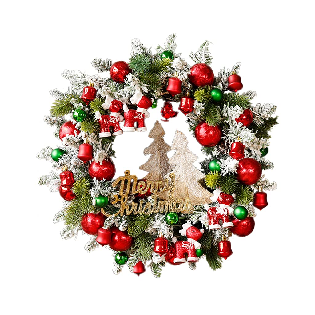 Guirlande de Noël pour maison et couronne de baies rouges salon