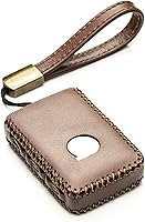 Vista 1 de Vitodeco Funda de cuero genuino para llavero compatible con Volvo XC40, XC60, XC90, S90, S60, V60, V90 2019-2024 (4 botones, moca)