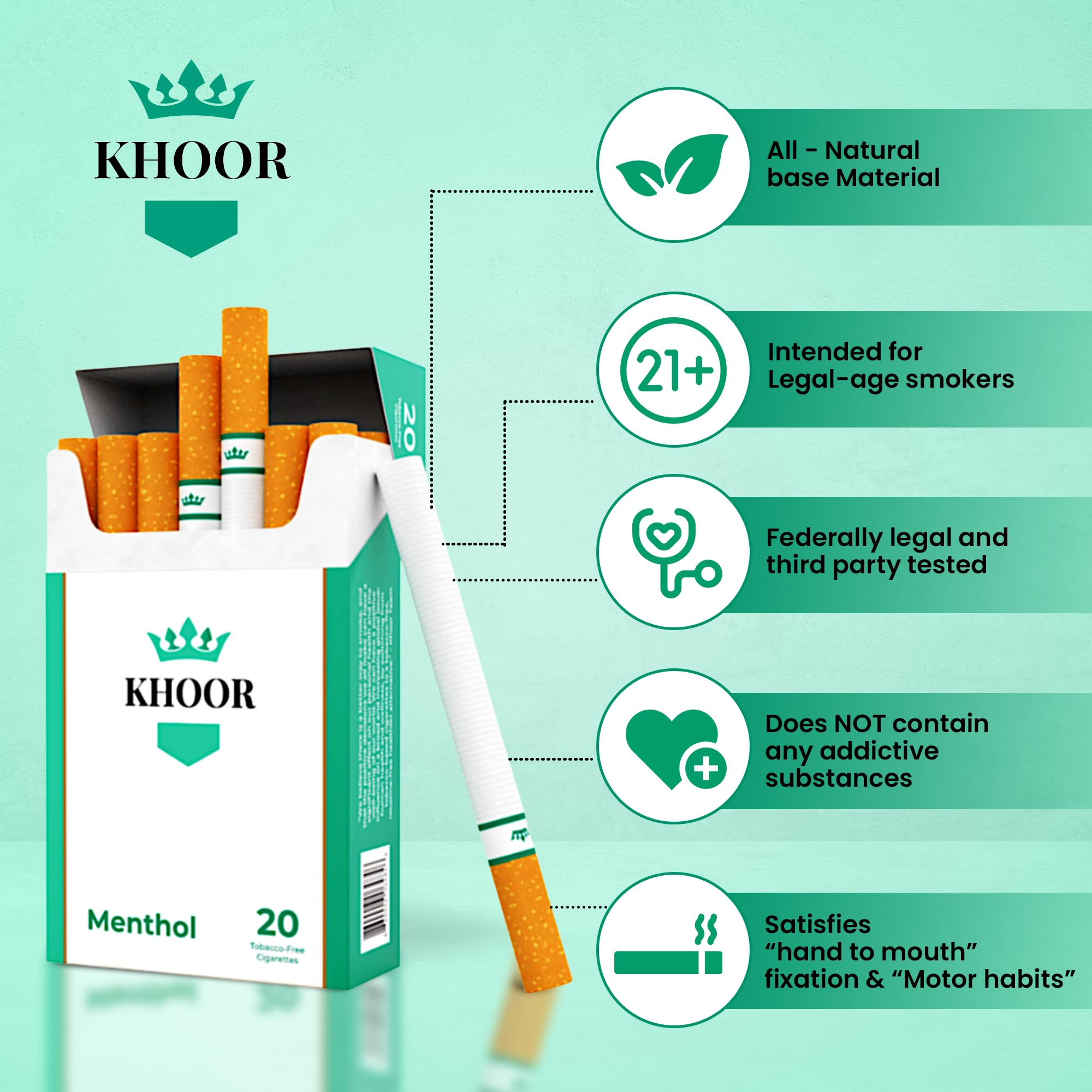 1 carton cigarette Amazon.com: KHOOR Herbal Cigarette Menthol Carton - Tobacco Free and  Nicotine Free Alternative for Smokers Quit Aid, Refreshing Cool Premium  Flavor, Made in USA