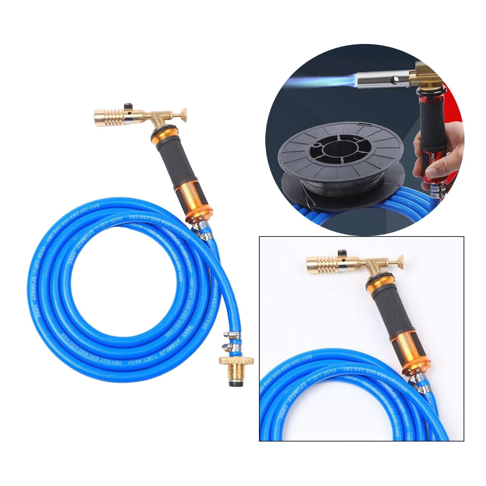 Torche De Soudage Au Gaz Liquéfié - Kit Avec Tuyau De Cuivre De 2.5M