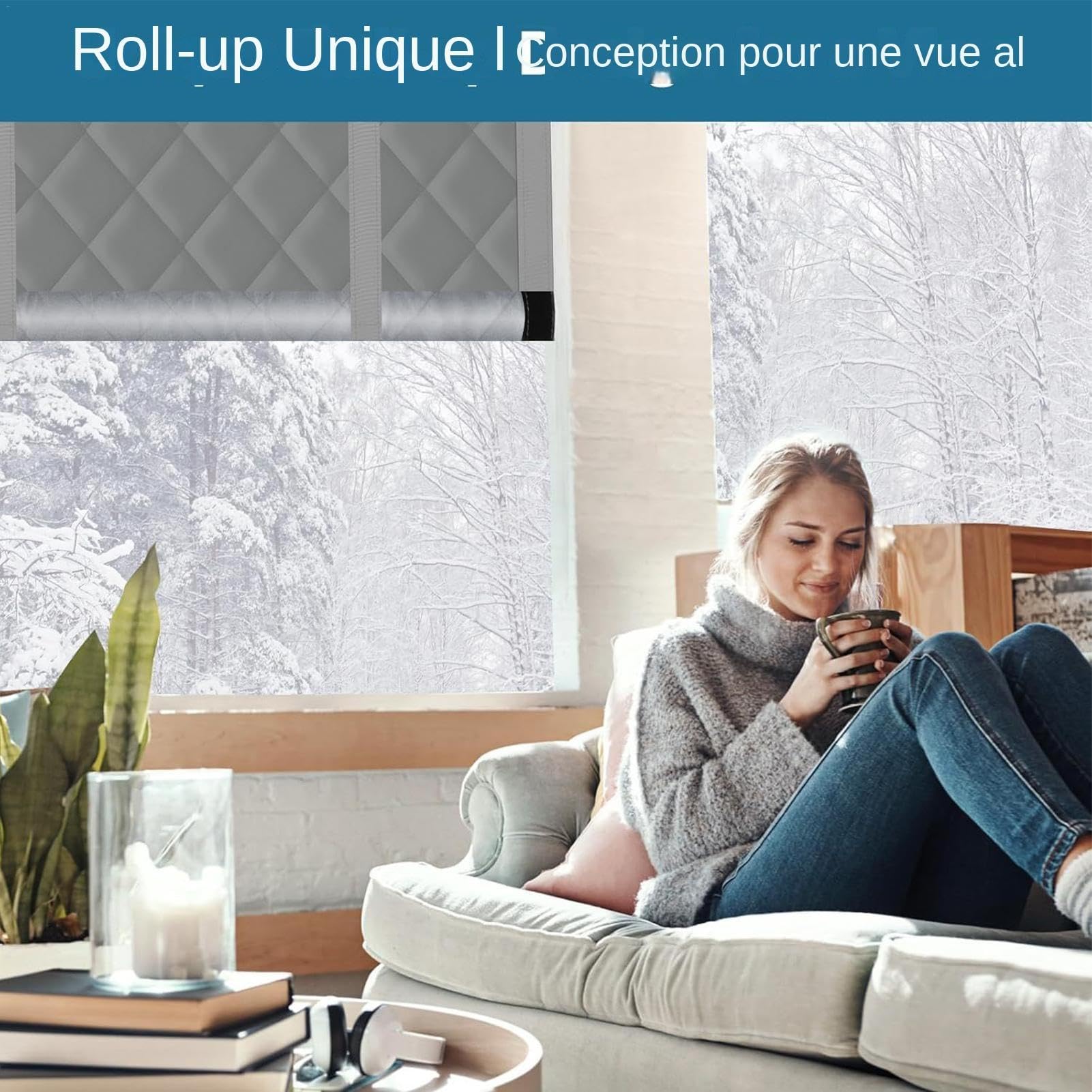 Soundproof Blackouts Privacy Screen, Windproof Waterproof Cold | Protection Blanket, Noise Reduction Covers, Cold Protection Blanket 35,4 x 82,7 pollici, Privacy Screen for Balcony