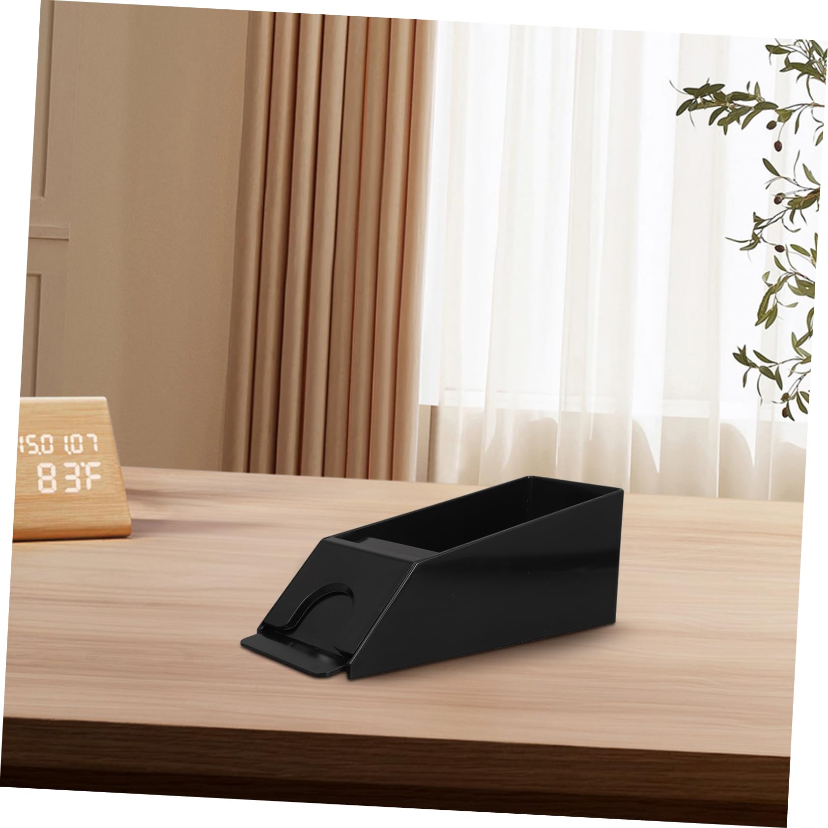 Scarpa per Carte da Gioco Compatta in Acrilico Nero 6 Mazzi