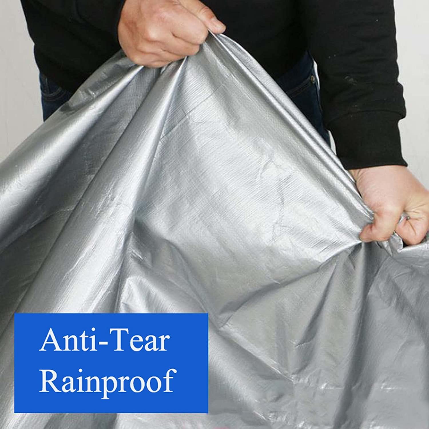 Bâche En Toile Résistante Avec œillets 3,3 × 4,6 M, Bâche En Toile Imperméable, Multi-usages, Bâche Avec Bords Renforcés, Durable, Résistante Aux UV, Vert