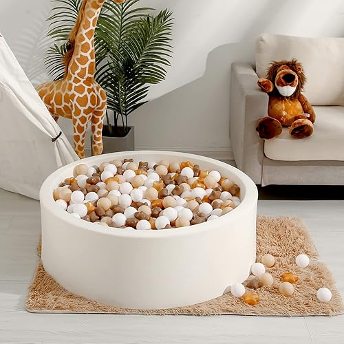 Miniatura 6 de Realhaha Pelotas para pozo de pelotas 100 bolas de estrellas para pozo de pelotas bolas de juego sin BPA para niños pequeños piscinas y accesorios