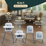 Chicco Zest Development Highchair for Babies from 6 Months to 40 kg with Washable Seat, 5 Point Harness and Removable Tray, Compact Folding, Lightweight and Reduced Pack Size