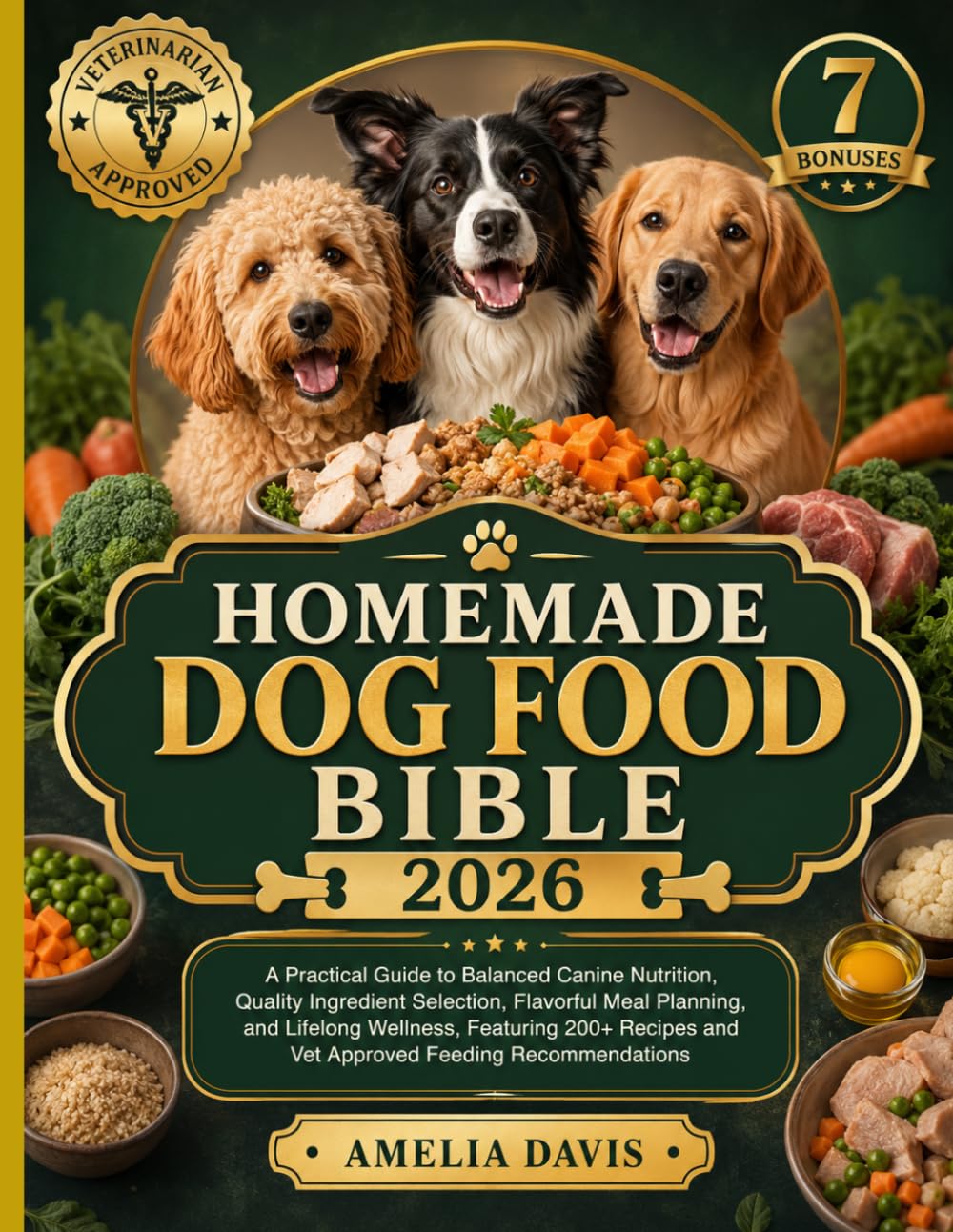 Homemade Dog Food Bible 2026: A Practical Guide to Balanced Canine Nutrition, Quality Ingredient Selection, Flavorful Meal Planning, and Lifelong ... Davis's Wholesome Recipes for Dogs Series)