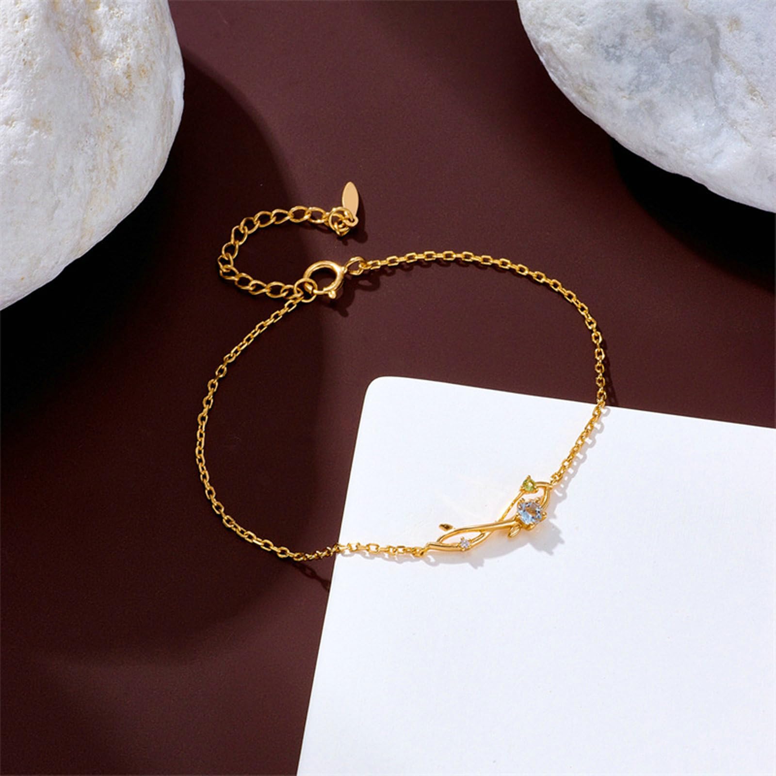 Pulsera 750 585 oro 375 para mujer, 21-23 cm de extensión