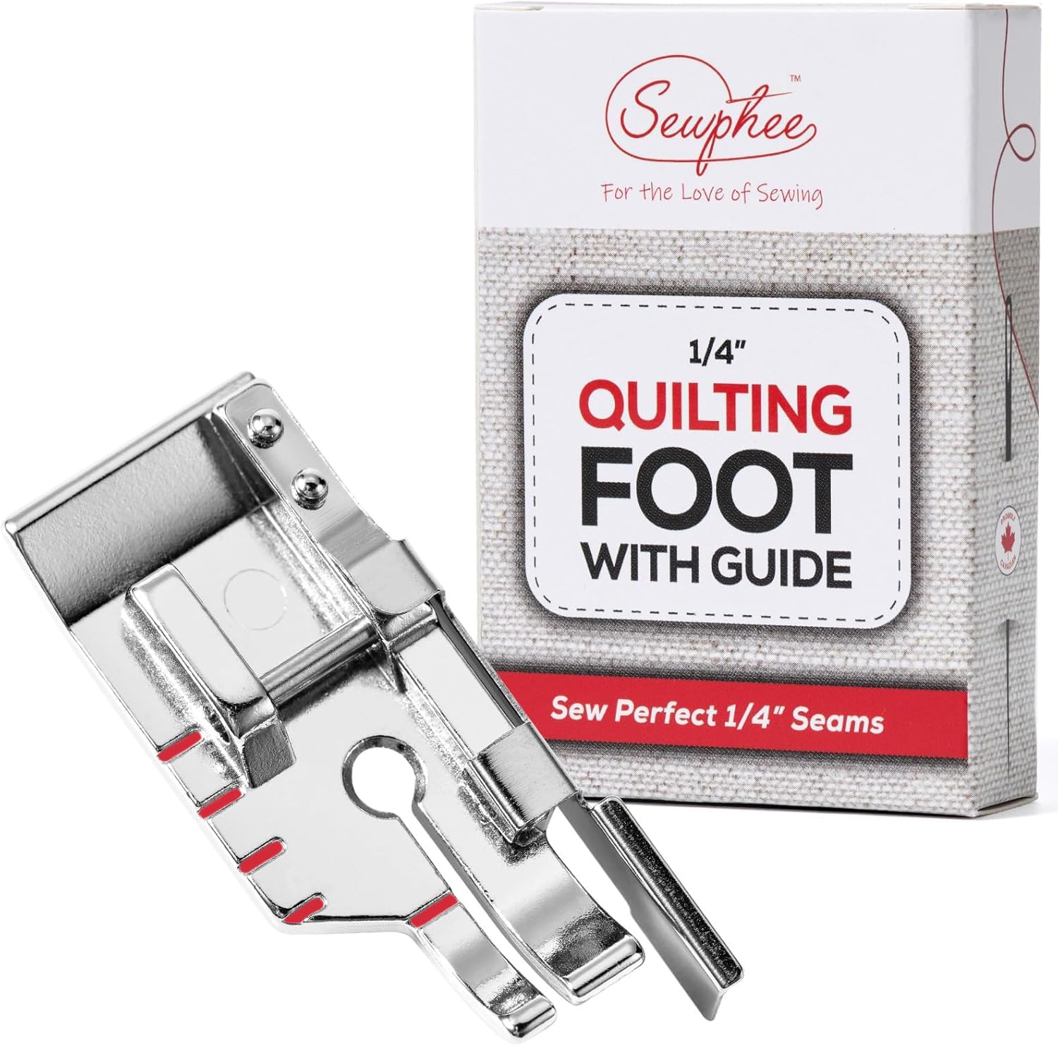 Amazon.com: Quarter Inch Snap On Quilting Foot with Guide