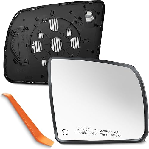 SNEMEEY Compatible with Tundra Tow Mirrors, Passenger Right Side Mirror Replacement for 2011-2017 Tundra Chrome Mirror, 2011-2016 Toyota Sequoia