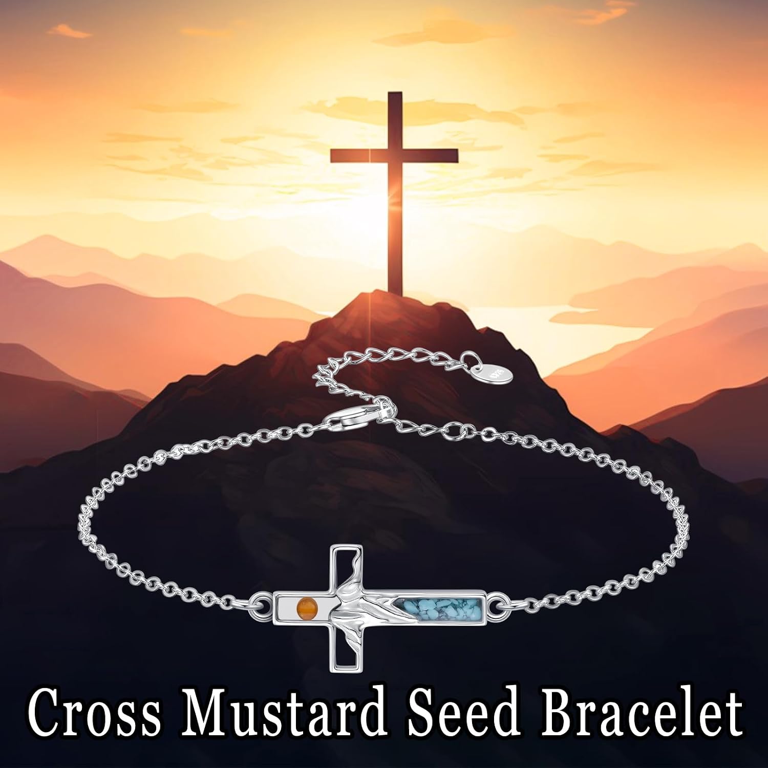 Mustard Seed Necklace Pendant Bracelet Earrings Rings 925 Sterling Silver Faith Religious Christian Mustard Seed Jewelry Mothers Day Gifts for Women