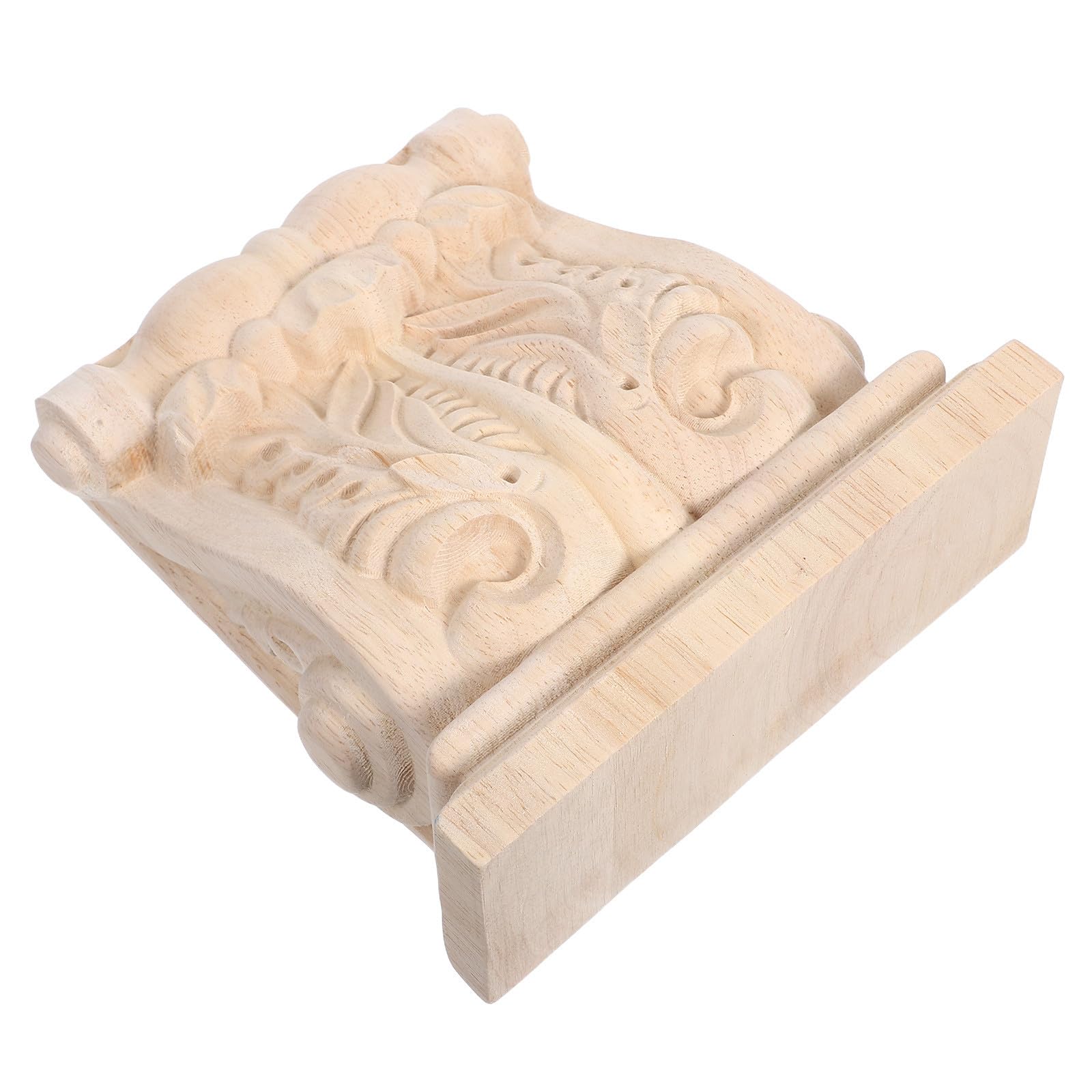 Corbeaux en bois sculpté 19x18,5cm support d'étagère vintage cuisine