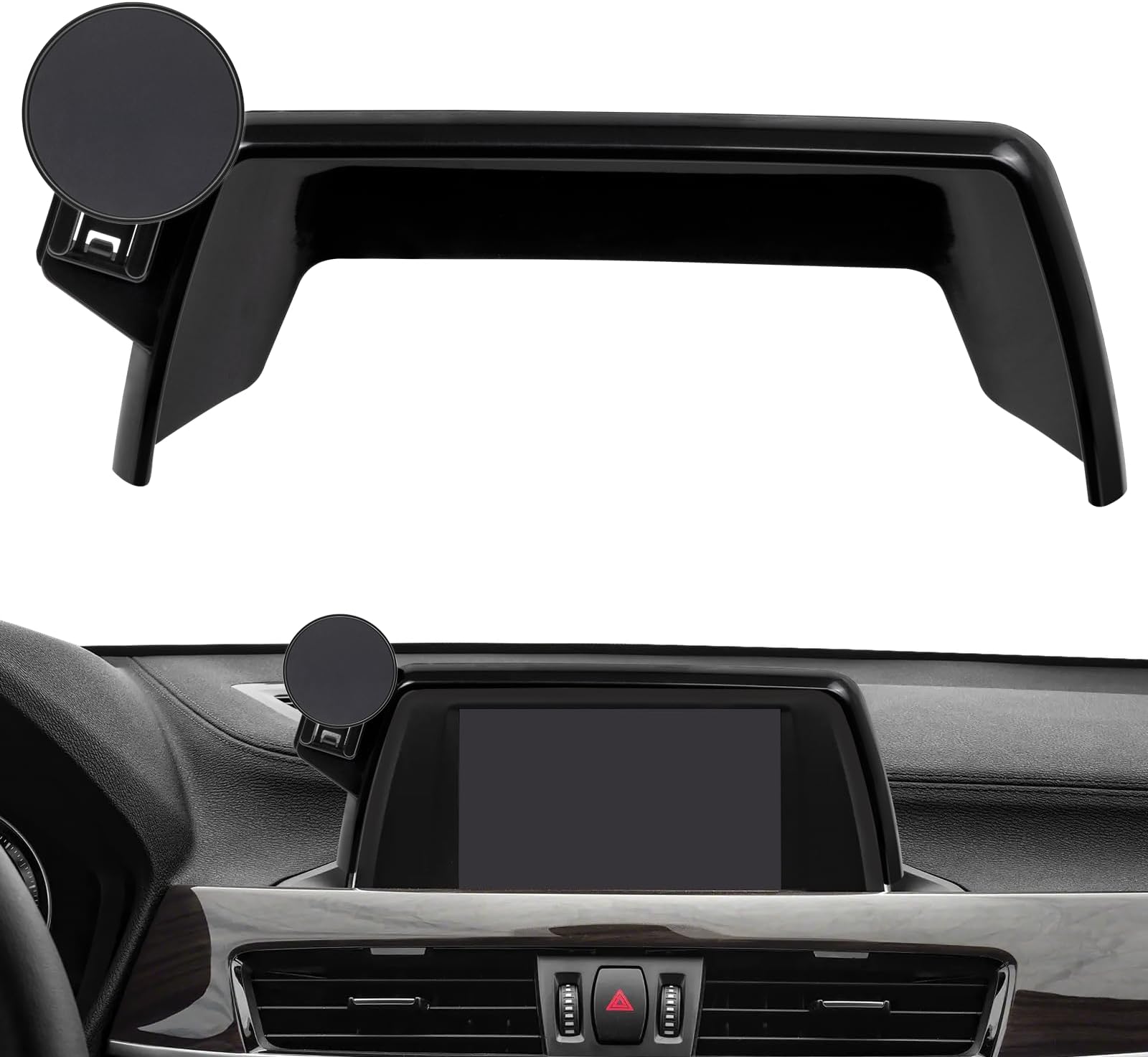 Magnetic Car Phone Holder-Compatible with BMW X1 X2 2016-2019 Accessories 6.5 inch Touchscreen Fixed Clip,360°Rotation Magnetic Phones Stand Compatible with MagSafe (not fit 8.8 inch)