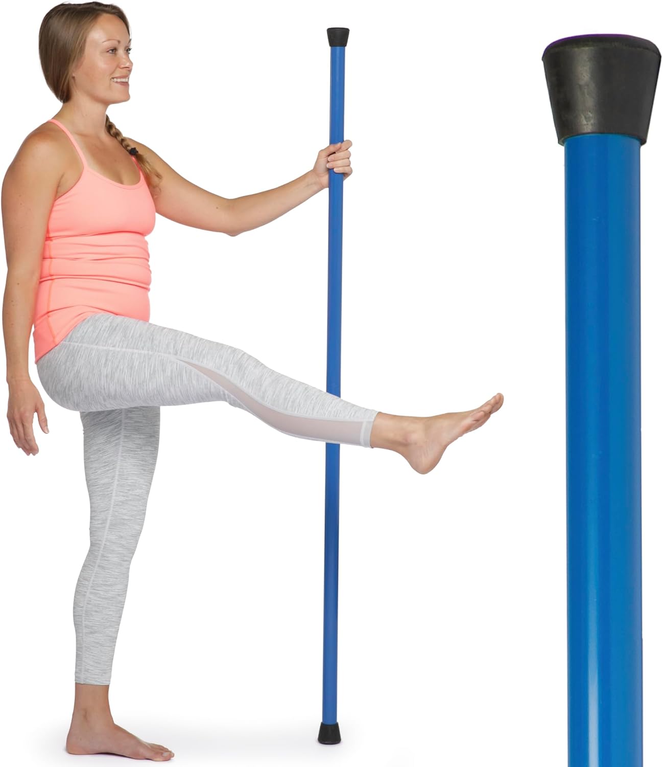 OPTP Booyah Stik by Bob and Brad - Yoga Stick for Stretching, Walking, and Exercise - Physical Therapy Stick, Pilates Stick, or Fitness Stick for Balance and Mobility Training