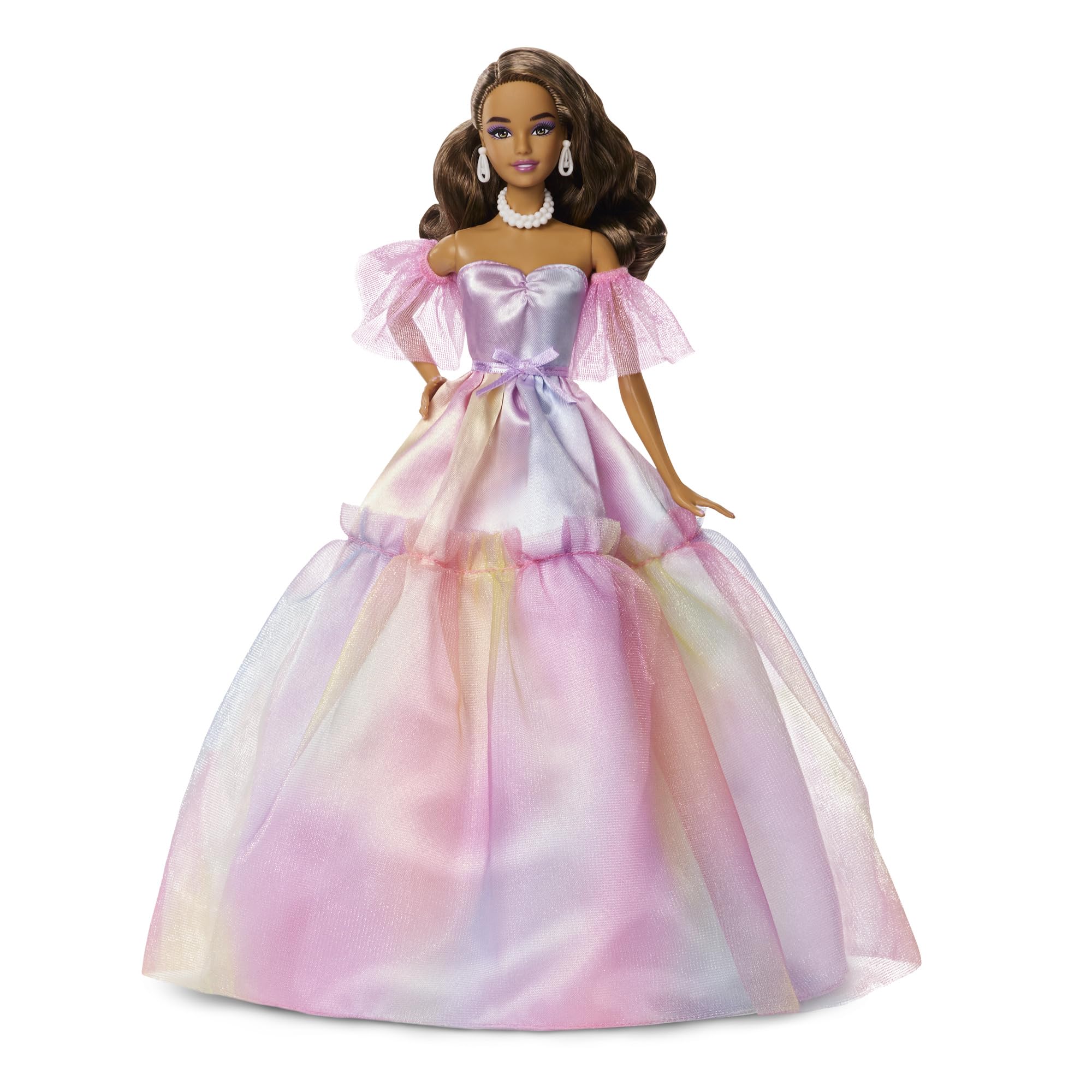 Barbie Birthday Wishes Latina Signature Dress-up Doll and House, Pretend Play Barbie Doll, For Ages 6 and Up, Pink JJX78 | Pastel Rainbow Effects, Collectible Toy, Gift Packaging 1. Latina