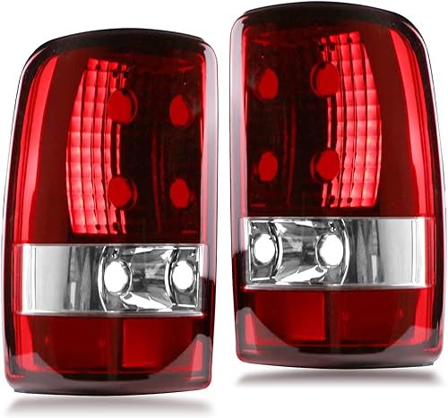 Nakuuly Luz trasera compatible con Chevy Suburban 1500 2500 Tahoe GMC Yukon XL Denali 2000-2006 luces traseras laterales del conductor y del