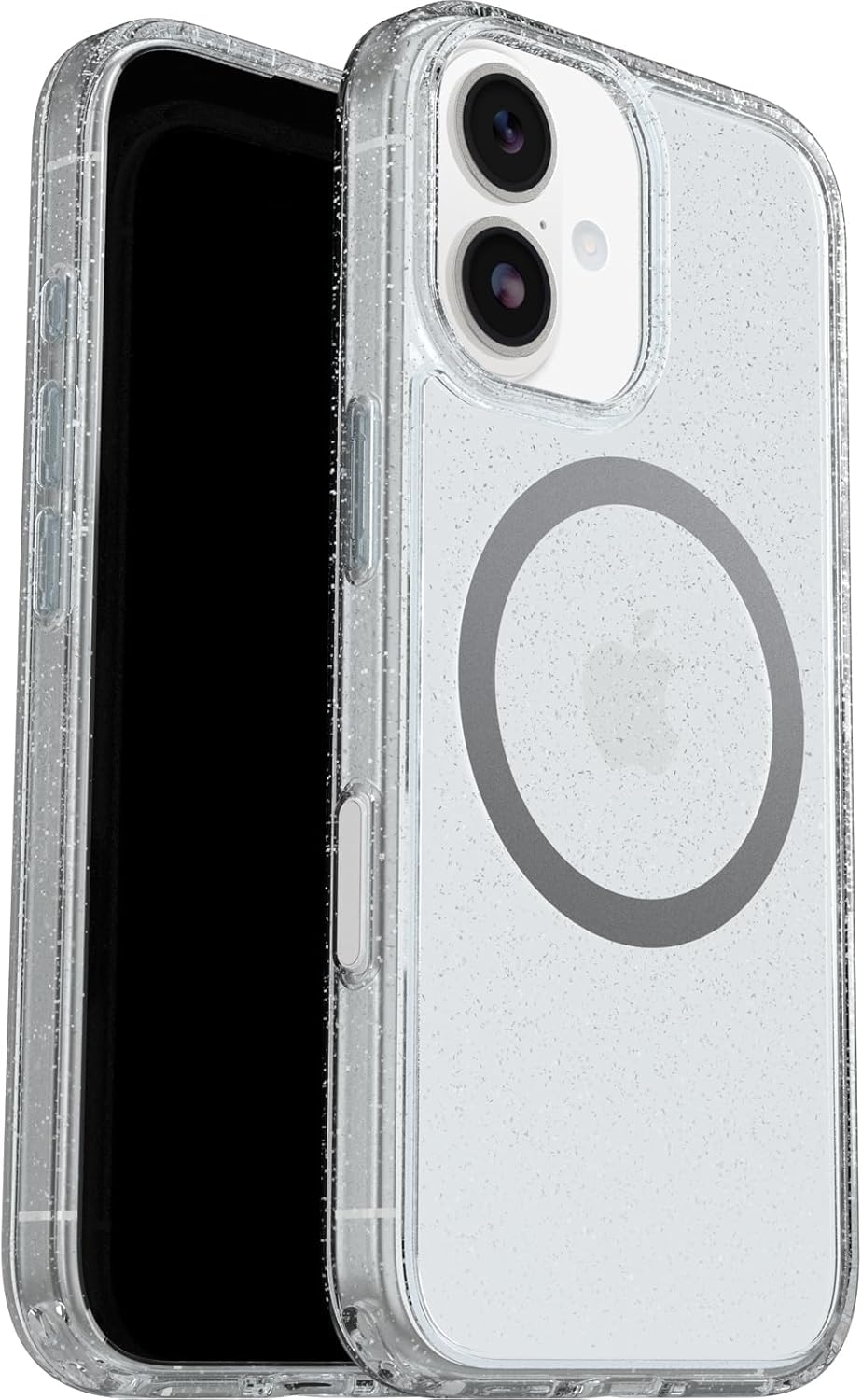 OtterBox Symmetry Series Clear MagSafe funda para iPhone 17, Testada 3x con los estándares Militares anticaídas, Stardust + OtterBox Glass Protector de Pantalla de Cristal Templado