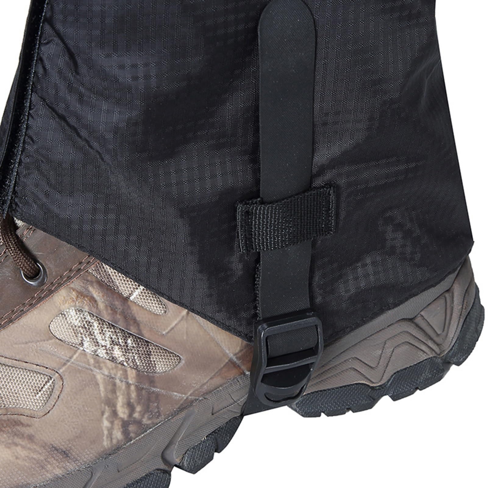 Guêtres de Jambe, avec Sangles réglables Villus, Couvre-Chaussures d'extérieur, adaptées à l'escalade, au Ski, au vélo, à la Chasse, à la randonnée et à la Raquette
