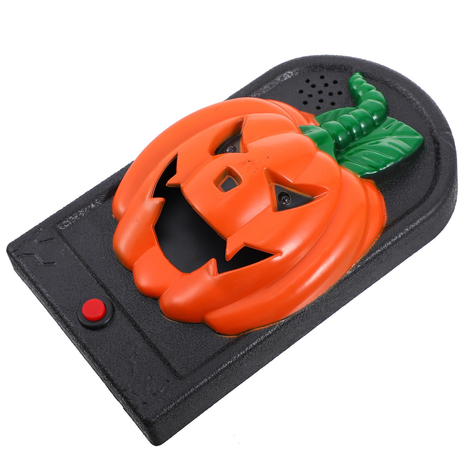 Timbre luminoso de calabaza GALPADA de plástico resistente para decoración de Halloween infantil