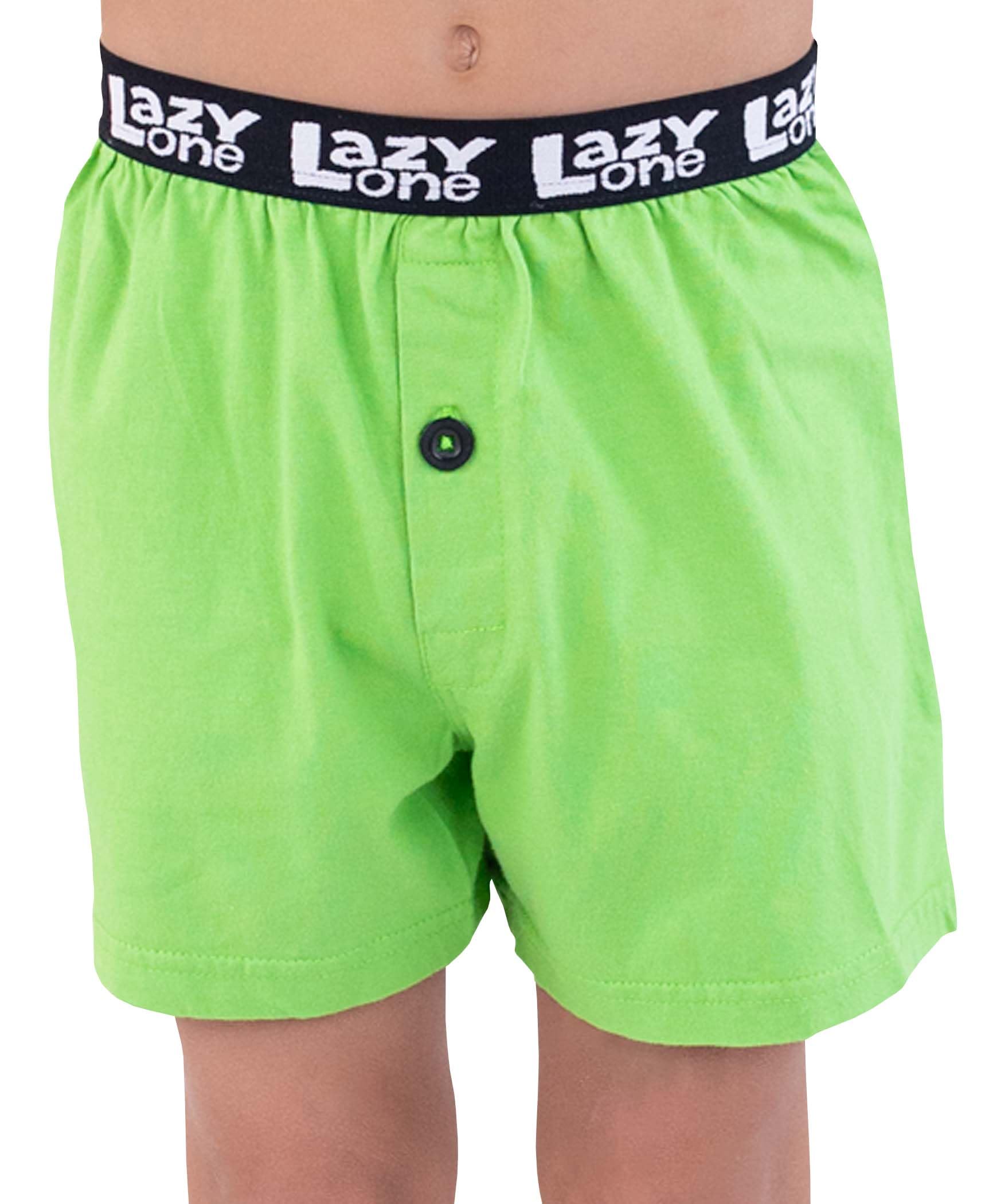 Lazy One Bóxers divertidos de animales, calzoncillos tipo bóxer novedosos, ropa interior para niños, regalos de broma para niños