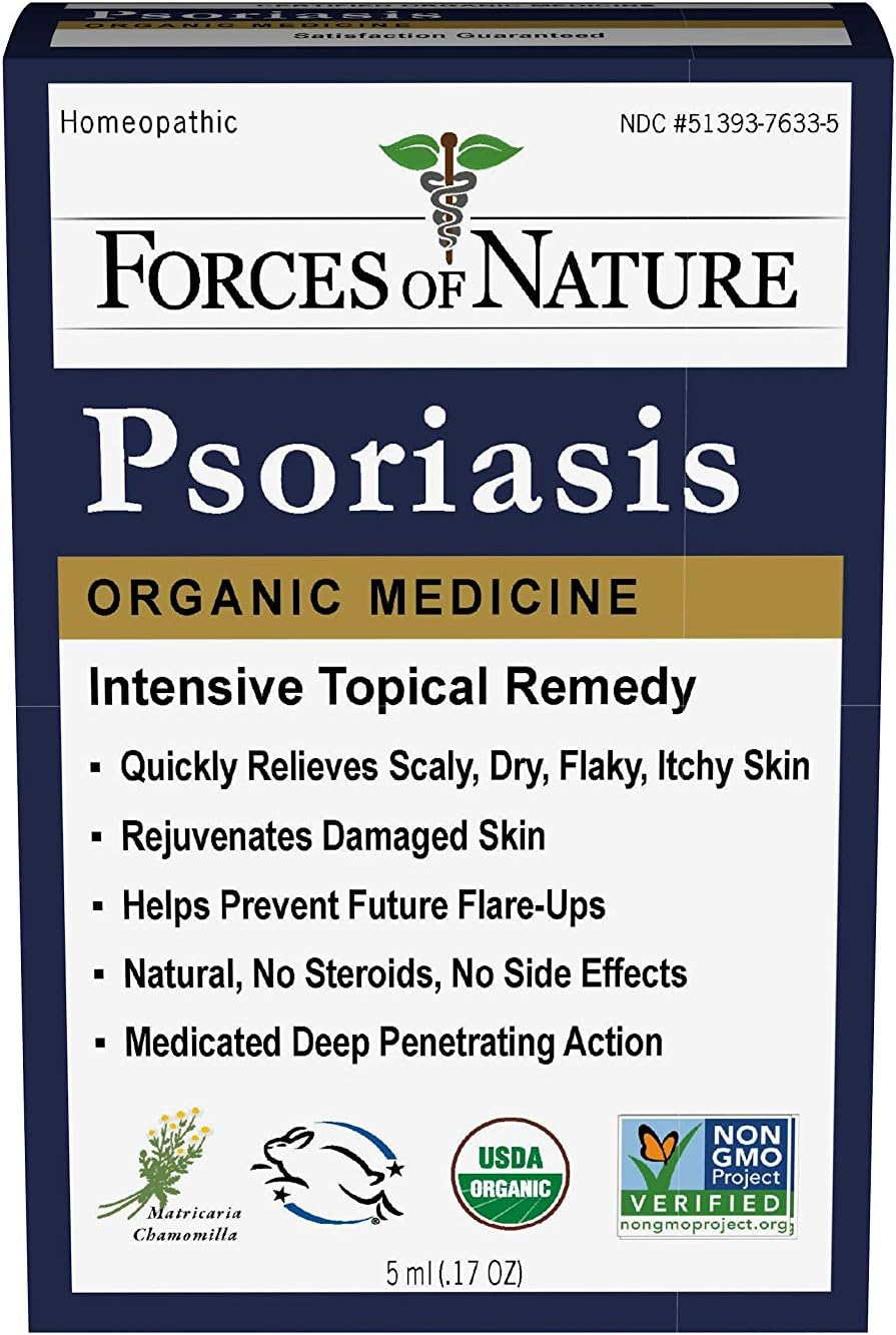 Forces of Nature -Natural, Organic Psoriasis Relief (11ml) Non GMO : Health & Household