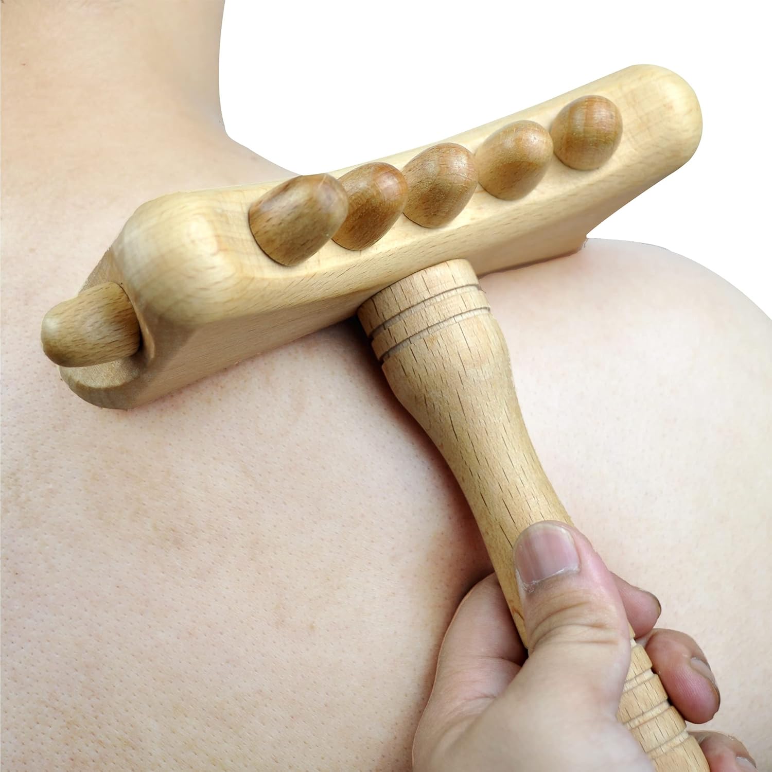 Wood Therapy Massage Tools,Gua Sha Tools,Lymphatic Drainage,Cellulite Massager,Massage Tools for Maderotherapy,Anti-Cellulite,GuaSha,Muscle Release Muscle Blasting,Wooden 6.8*7.0*3.3 inch : Health & Household