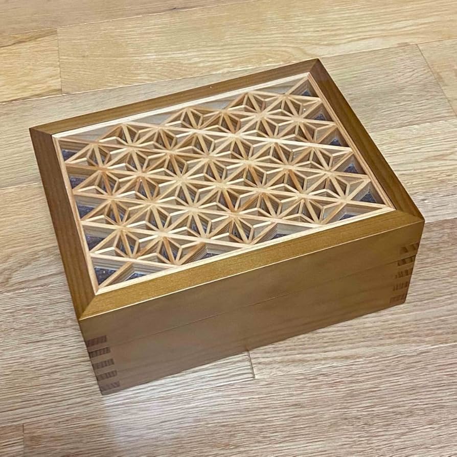 刺繍 アクセサリー木製ボックス 2個 刺繍 アクセサリー木製