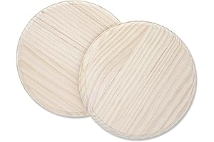 Round Unfinished Wood Trophy Base for DIY Crafts