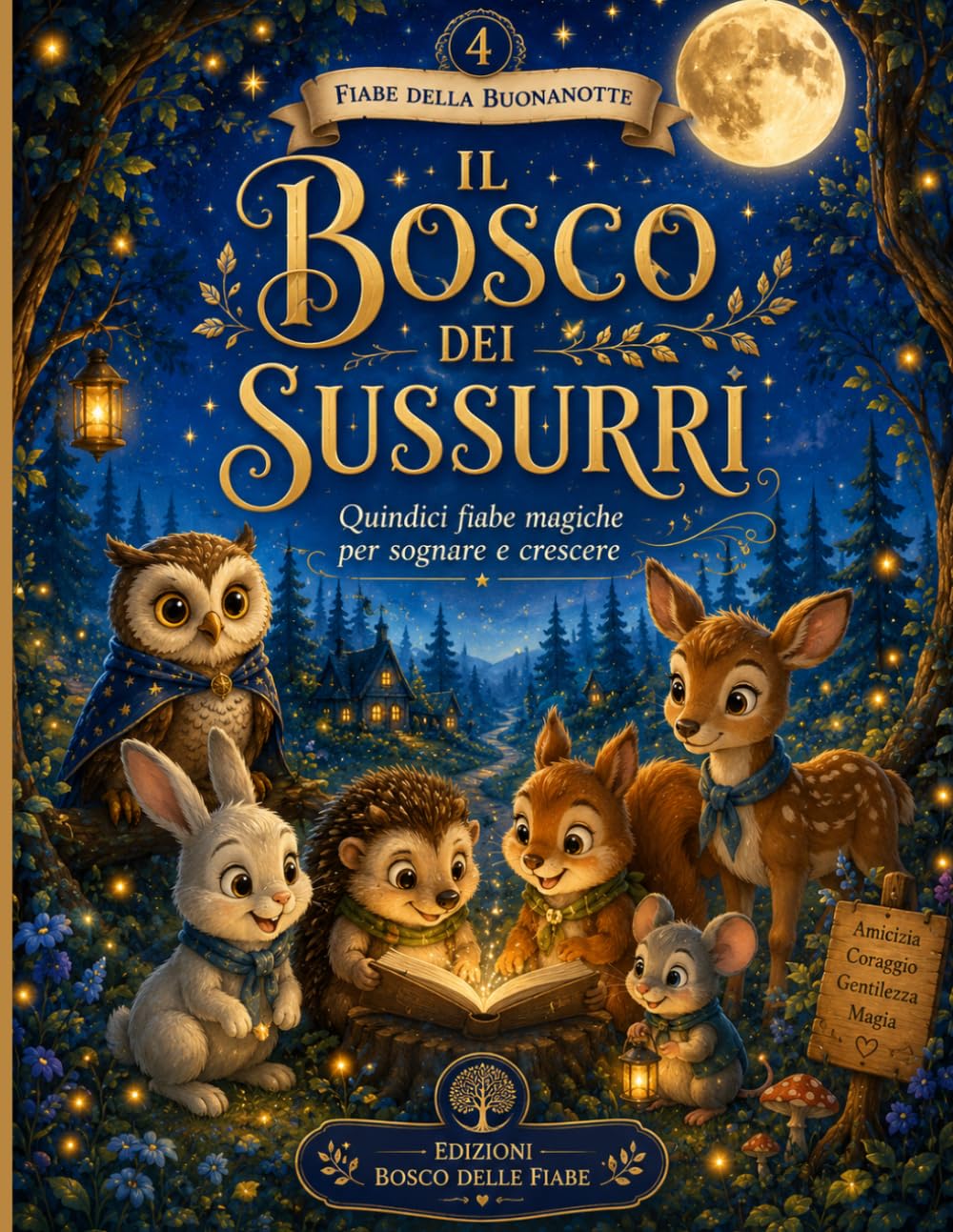 Il Bosco dei Sussurri: 15 dolci fiabe della buonanotte per bambini dai 4 agli 8 anni. Un viaggio tra alberi incantati, animali del bosco e piccoli insegnamenti che accompagnano i sogni
