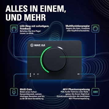Elgato Wave XLR MK.2 USB Audio Interface and DSP Mixer