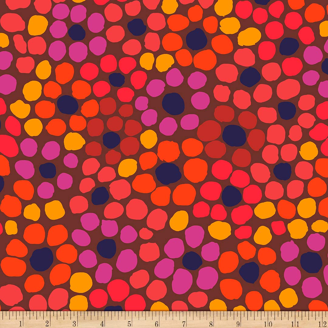 Kaffe Fassett Collective Flower Dot Warm, Quilting Fabric by the Yard