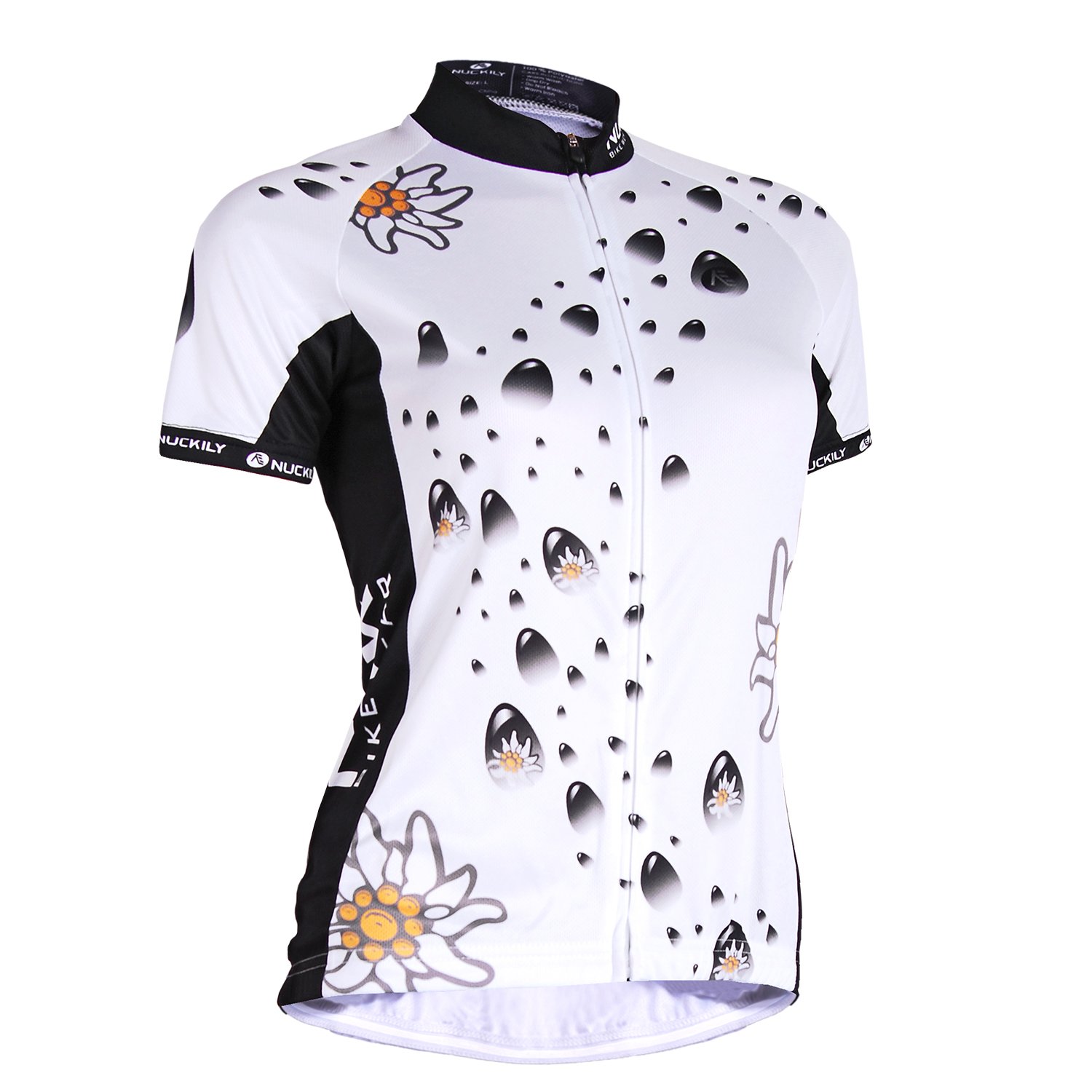 NUCKILY Ciclismo Jersey Manica Corta Donne Camicie Da Bici Donna Abbigliamento Della Bicicletta Bike Top Confortevole Quick Dry con 3 Tasche