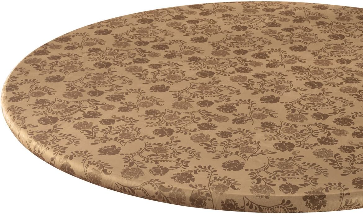 Fox Valley Traders The Kathleen Vinyl Elasticized Table Cover by HSK 42" x 68" Oblong