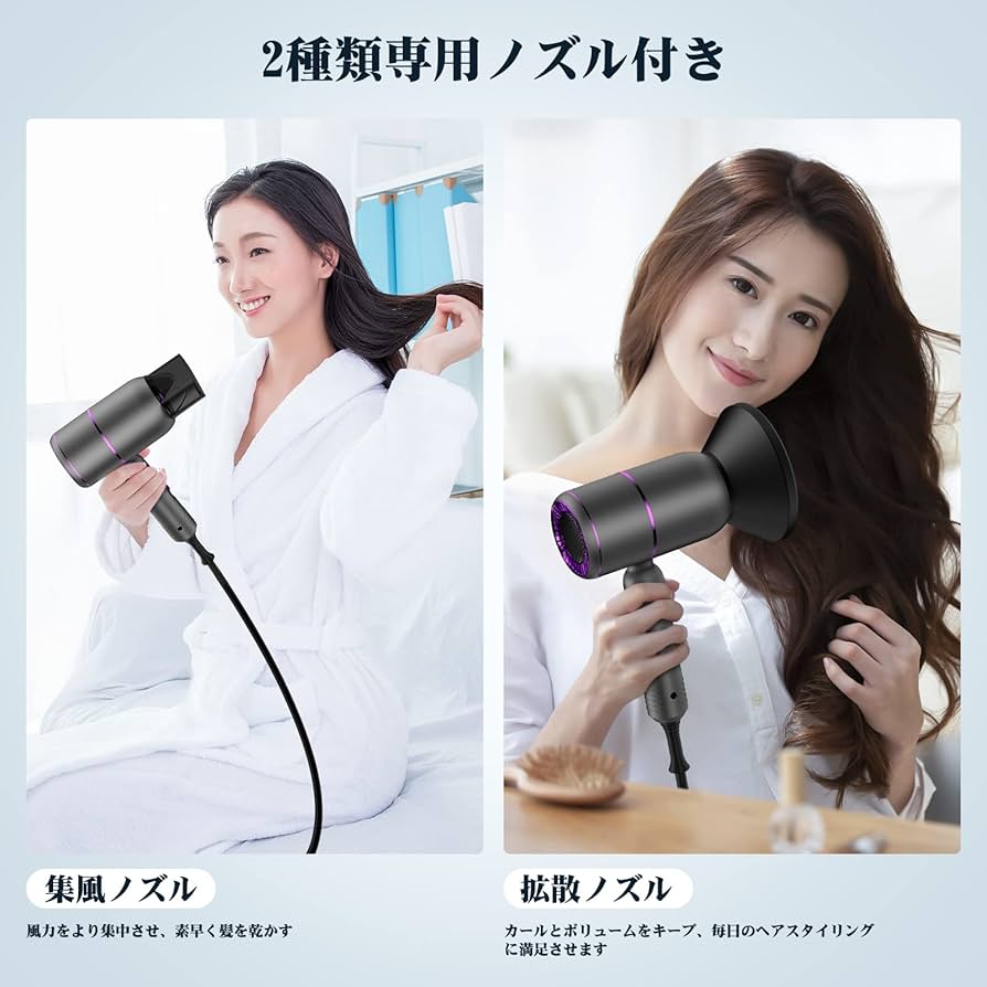 Cicaden ヘアドライヤー 大風量 速乾 軽い 1500W マイナスイオン Amazon.co.jp: Cicaden ドライヤー 大風量 速乾 軽い 1500W