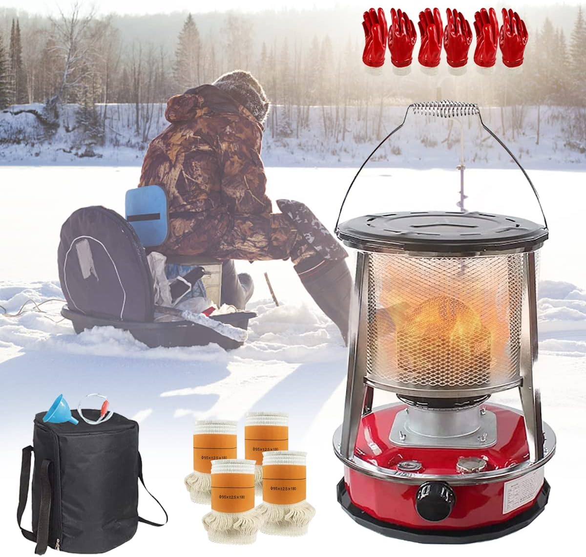 HYTDIAMI Réchaud à pétrole portable pour intérieur réchaud à pétrole chauffage d