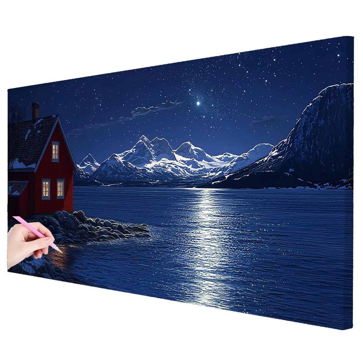 Zestawy artystyczne z diamentami oceanicznymi dla dorosłych, 120 x 60 cm, duża kabina do malowania diamentami, DIY, duże zestawy artystyczne, rękodzieło dla dorosłych, 5D, pełne wiercenie, malarstwo