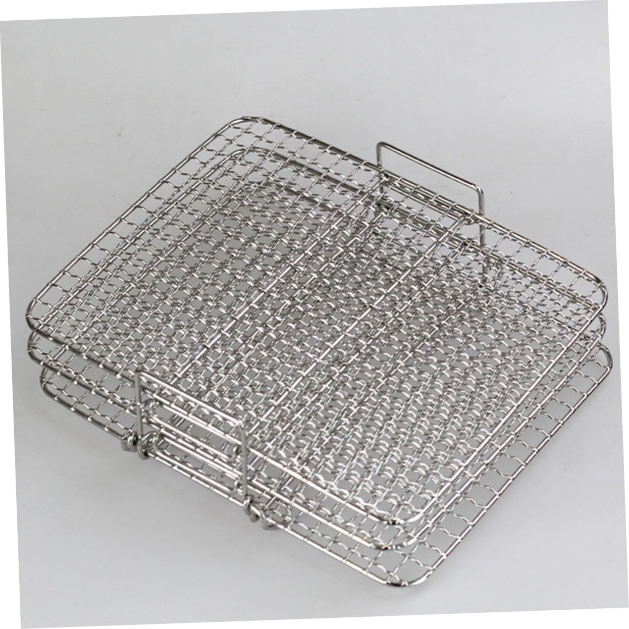 HOMSFOU 1set Reti Per Cottura Vapore e Deidratazione Per Friggitrice Ad Aria Accessori Acciaio Inossidabile Per Grigliate e Cottura Casalinga Compatibile Con Vari Modelli Di Friggitrice Ad