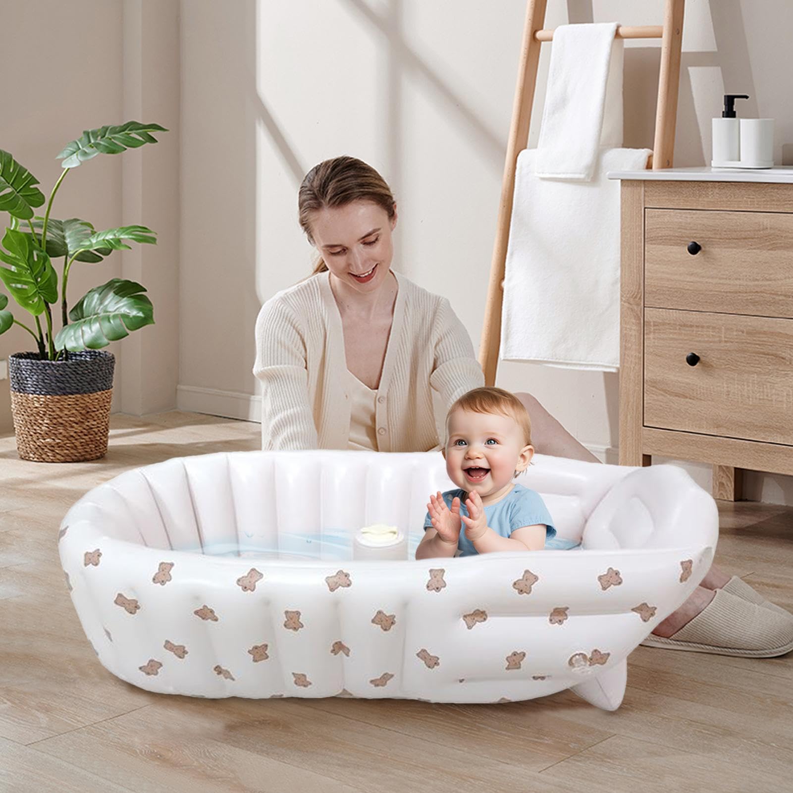 Podróżna wanienka dla niemowląt Składane przenośne siedzisko ergonomiczne