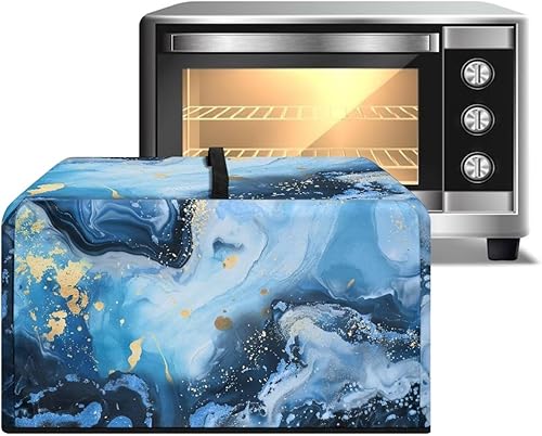 Miniatura 40 de Cubierta para horno de microondas a prueba de polvo, para encimera, freidora de aire, tostadora, horno, para decoración interior del hogar, L, 20.9