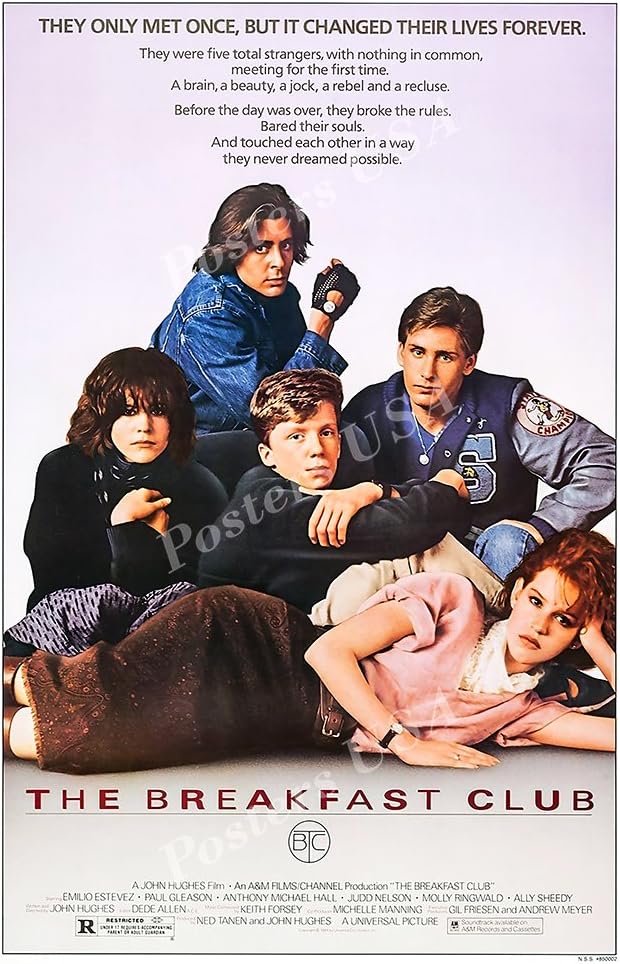 Posters USA The Breakfast Club Movie Poster Glossy Finish - MOV952 (24" x 36" (61cm x 91.5cm))